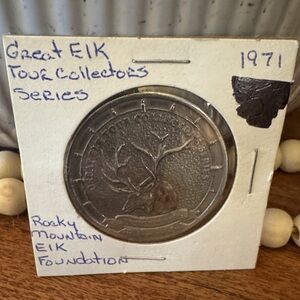 1971 Rocky Mountain Elk Foundation Great Elk Tour Collectors Series Coin